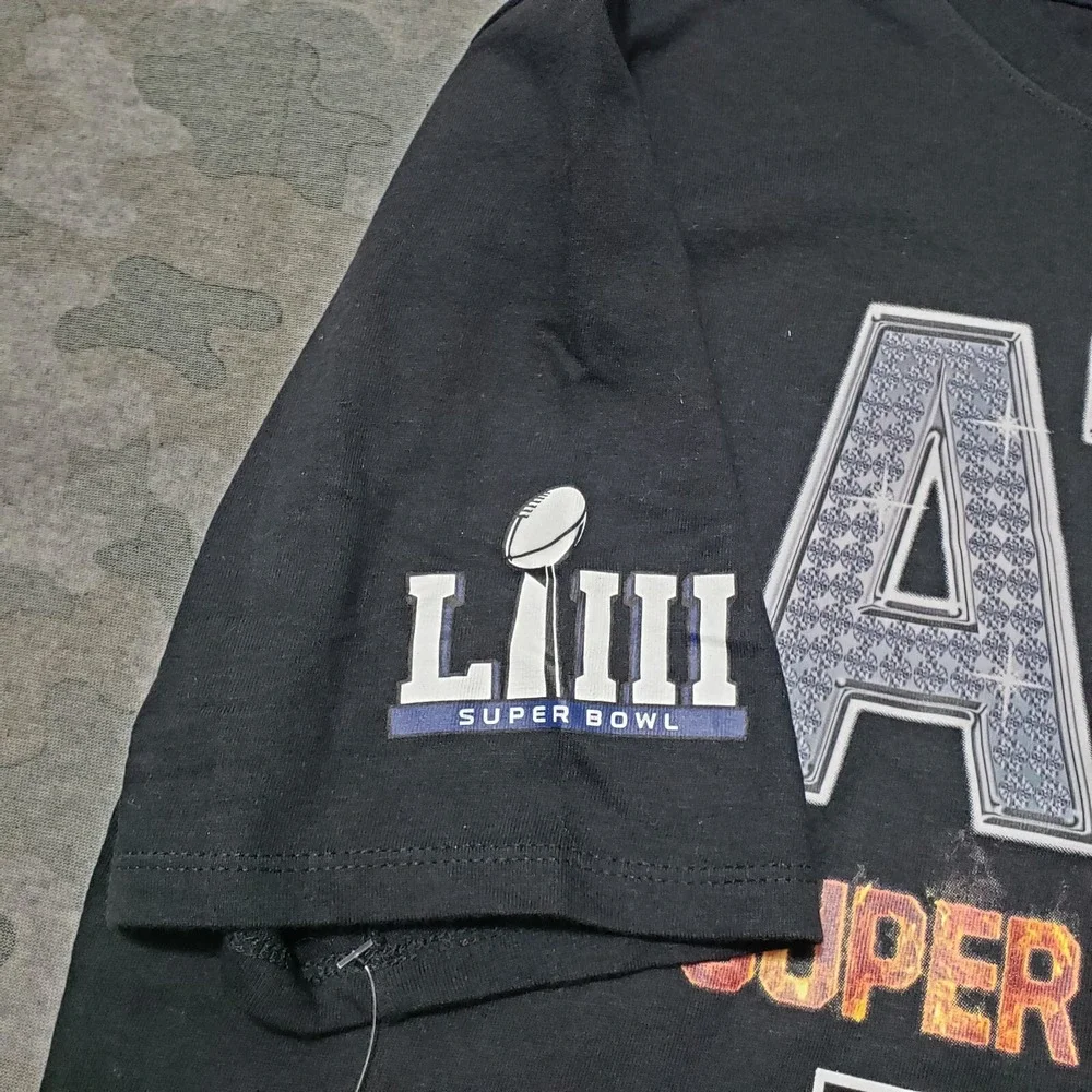 Atlanta Shirt Mens Medium Black Nike Super Bowl Short Sleeve‎ NWT